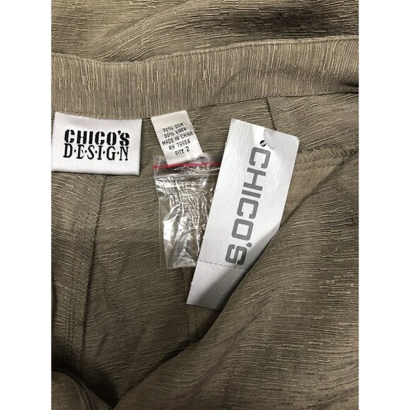 LADIES CHICO'S DESIGN AK PANEL PANT - SIZE 2 - Picture 3 of 3